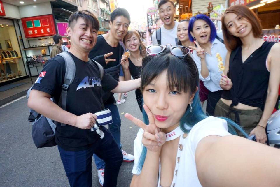 Friends from a dance event in Taipe