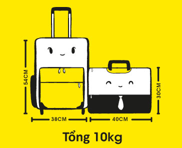 Economy Cabin Baggage Weight and Dimension Allowance