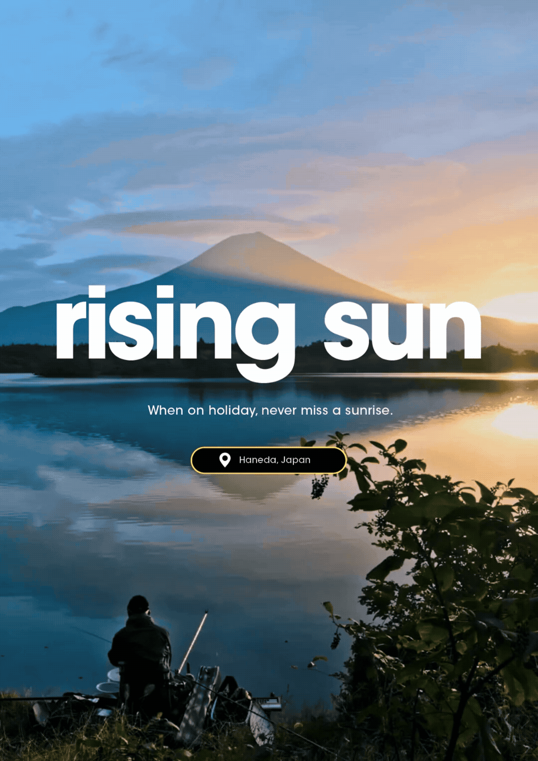 Japan, the land of the rising sun | Sunrise over mountain landscape in Japan travel feature