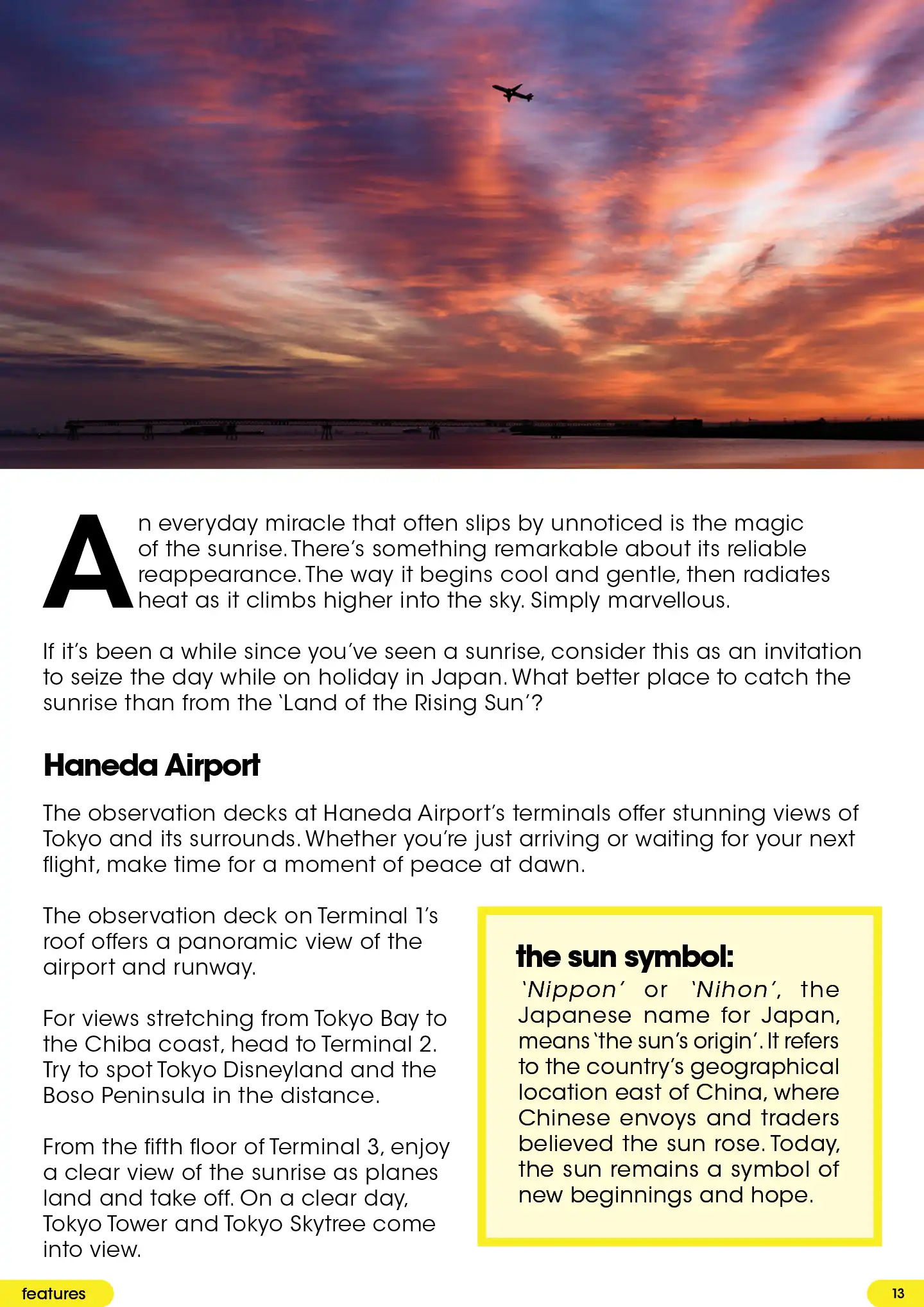 Catch the sunrise at Haneda Airport | From Tokyo Bay to Chiba coast