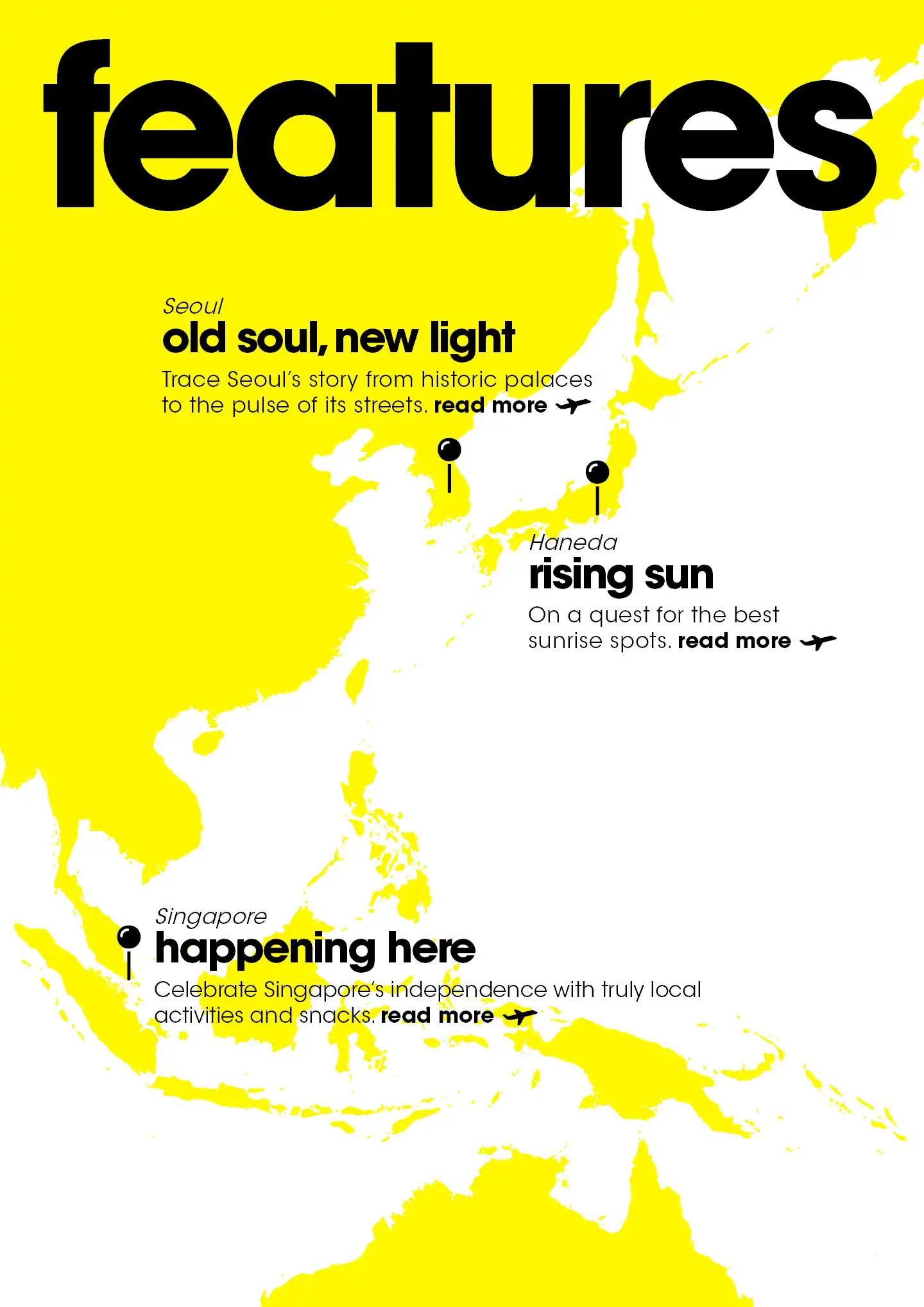August 2026 travel features including Scoot fleet guide, spring travel and destination stories