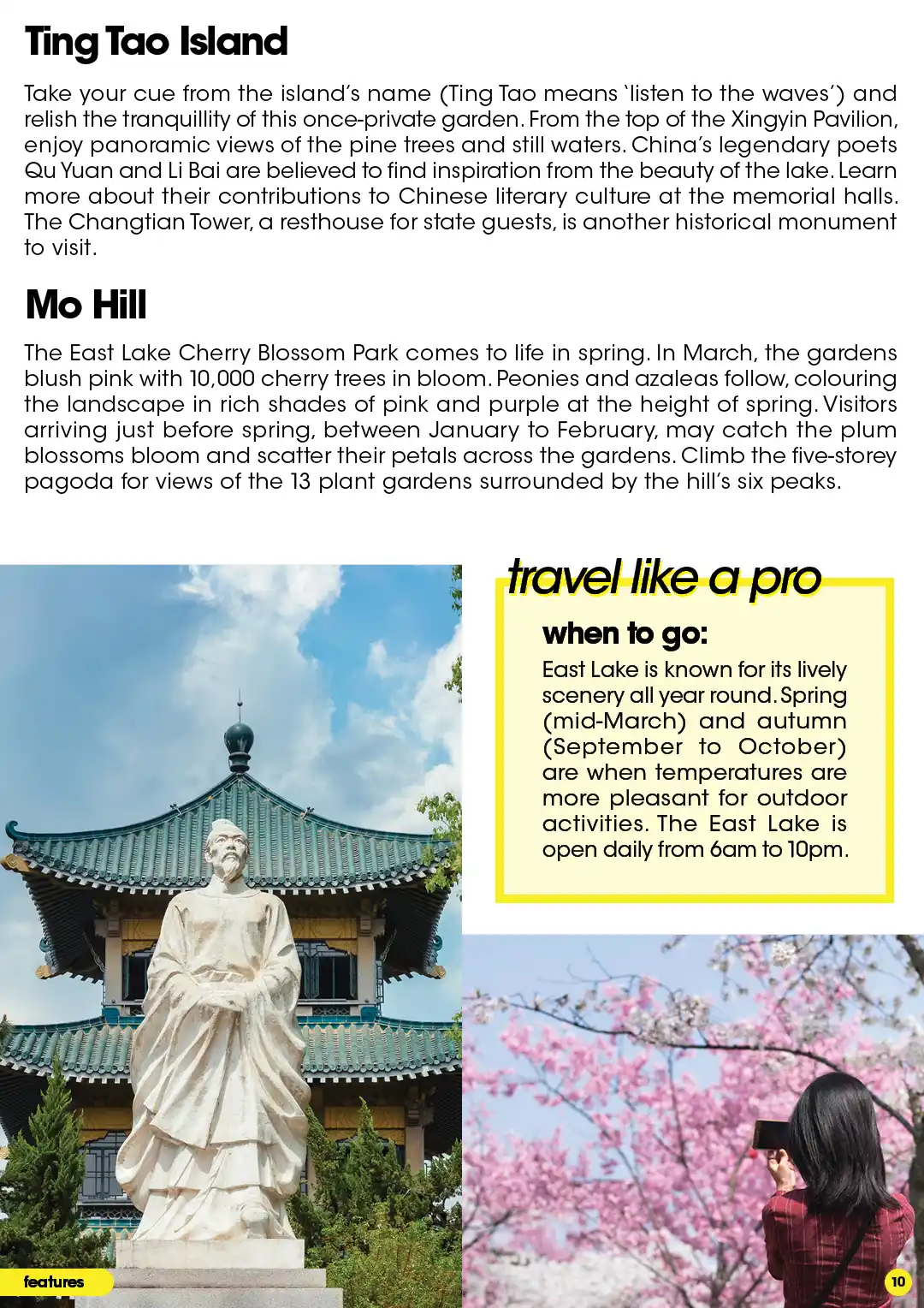 Guide to Ting Tao Island & Mo Hill Park. Lively scenery year round and pleasant temperatures in Spring and Autumn
