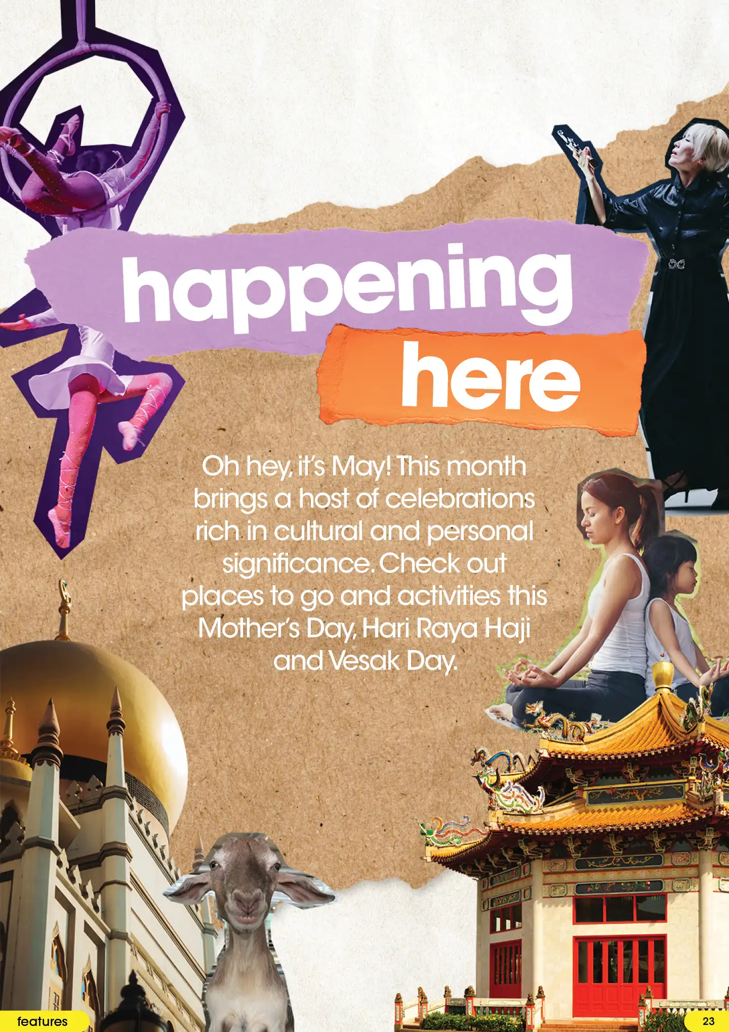 May happenings in Singapore - artistic performances, event highlights, family travel inspiration