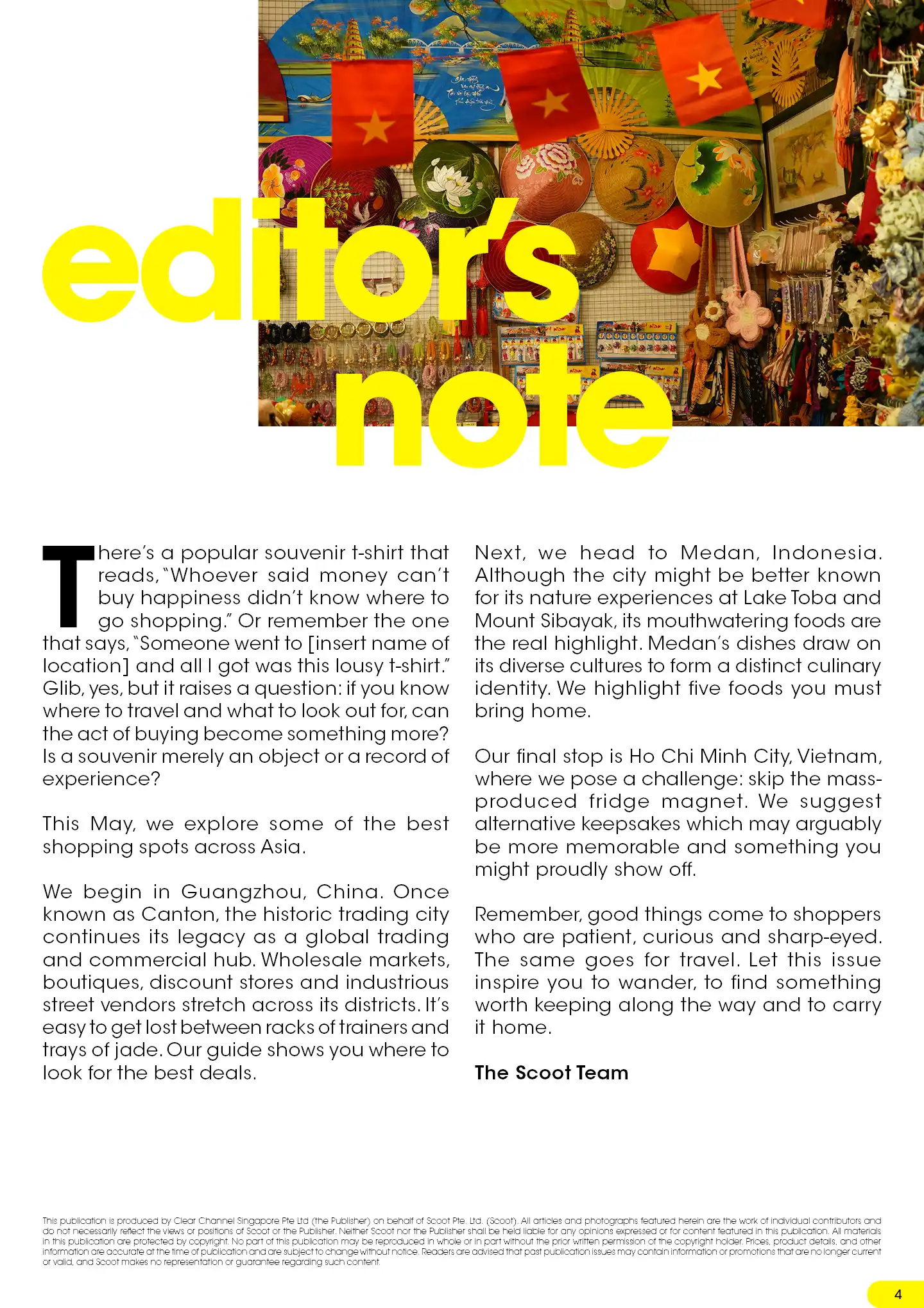 Editor’s note for May 2026, souvenirs, shopping Asia destinations, travel tips, best places for bargains