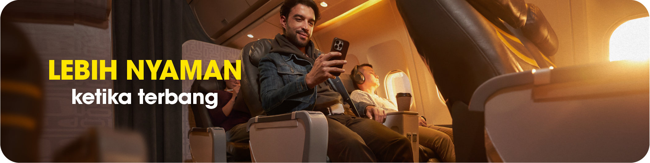 More comfort when you fly