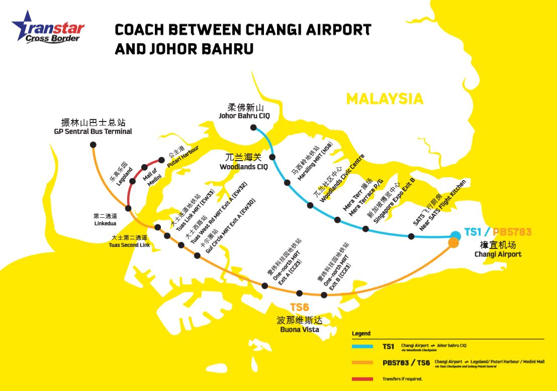 Free Airport Transfers Changi Airport To Johor Bahru Jb