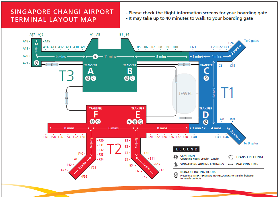 Singapore Changi Airport Aerodrome Chart