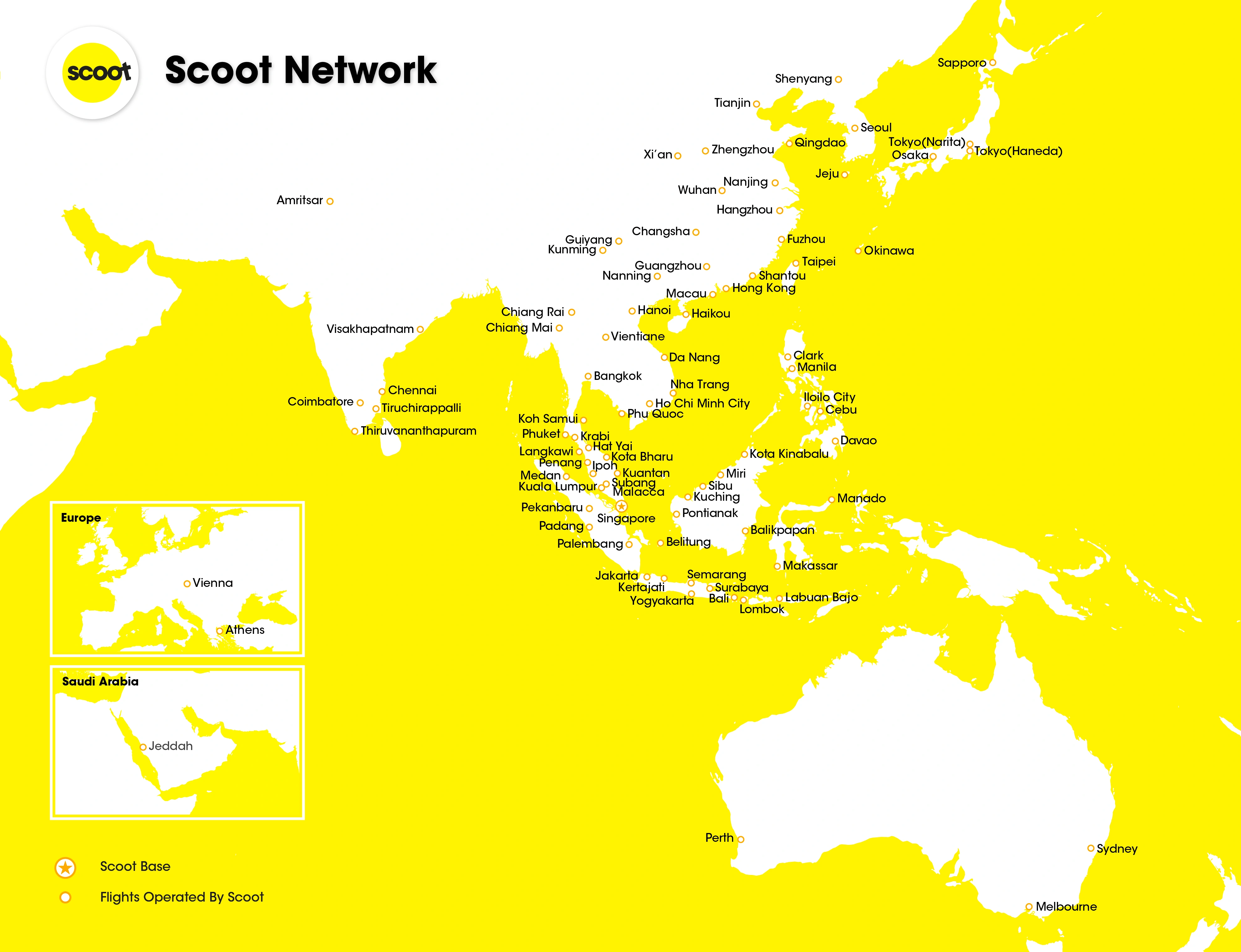 Scoot Network Map 2026